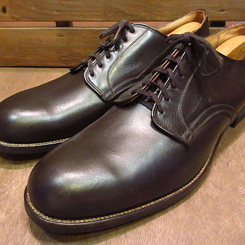 ビンテージ50's○DEADSTOCKミリタリーサービスシューズ焦げ茶13