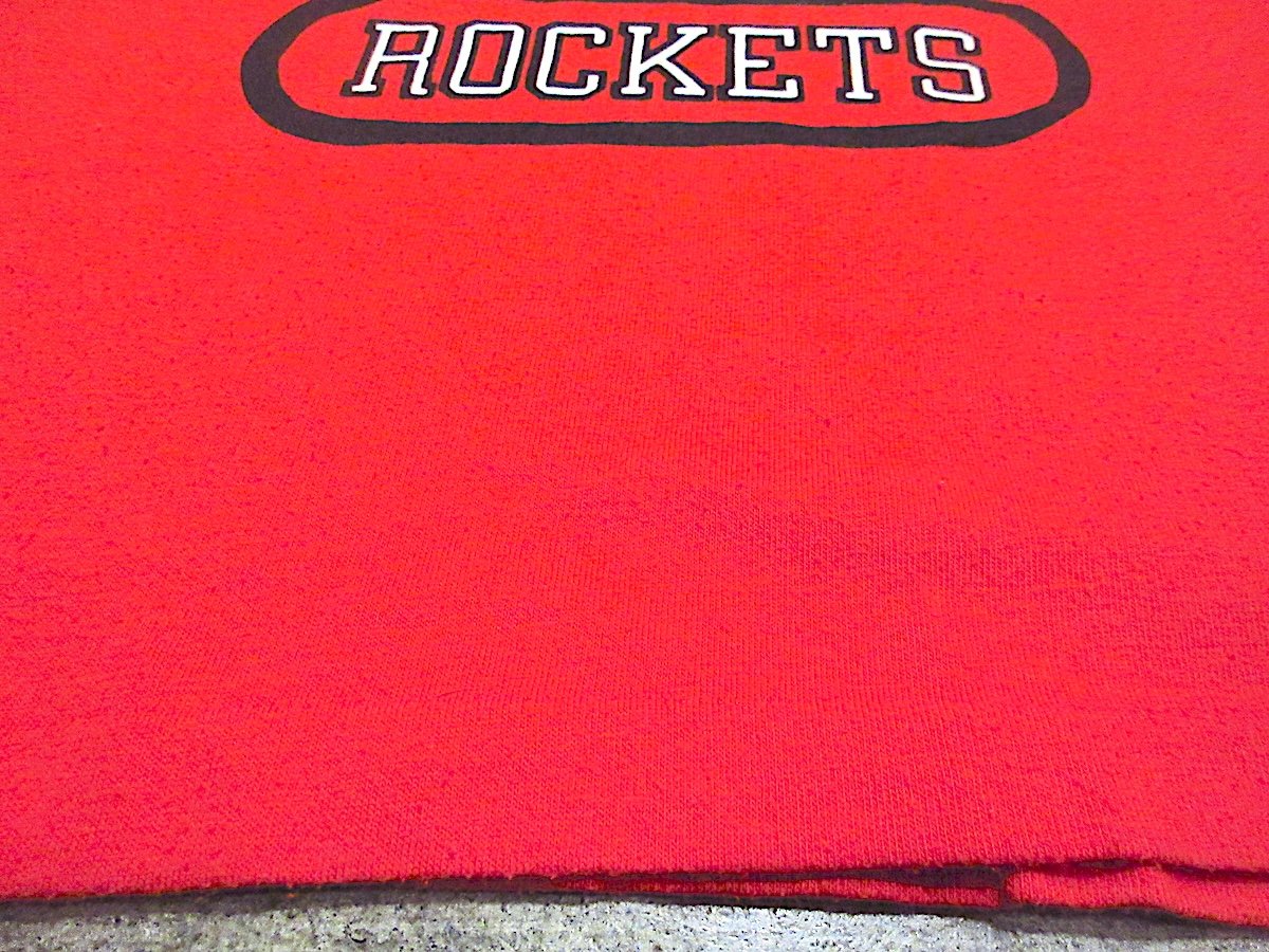 ビンテージ80's○CASTLE ROCK ROCKETSフットボールTシャツ赤size M○