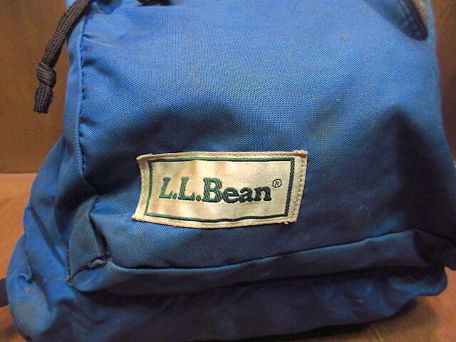 ビンテージ80's90's○L.L.Beanナイロンバックパック青○201016n8-bag-