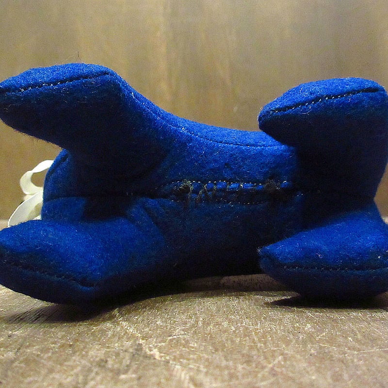 ビンテージ50's○カレッジマスコットドール青×白○210831i8-doll 1950s
