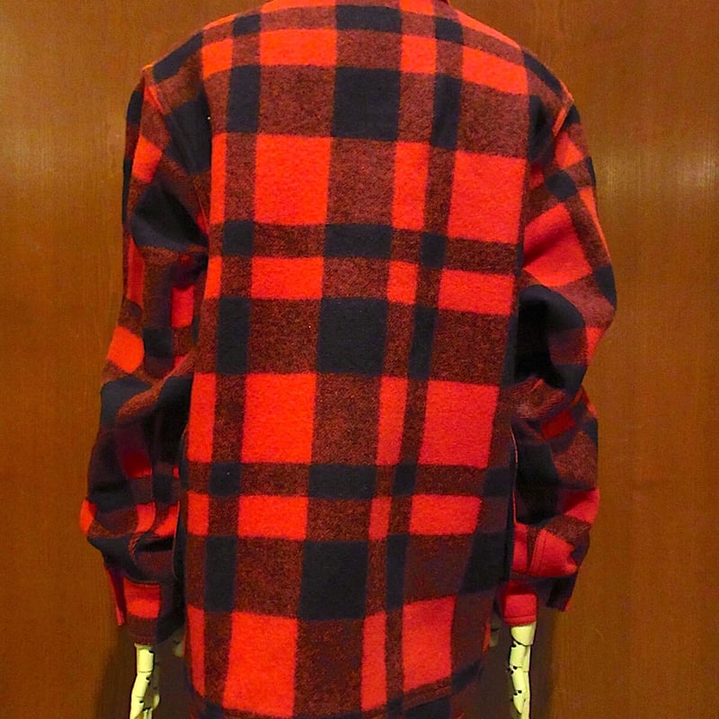 ビンテージ○FILSONバッファローチェックウールシングルマッキーノ