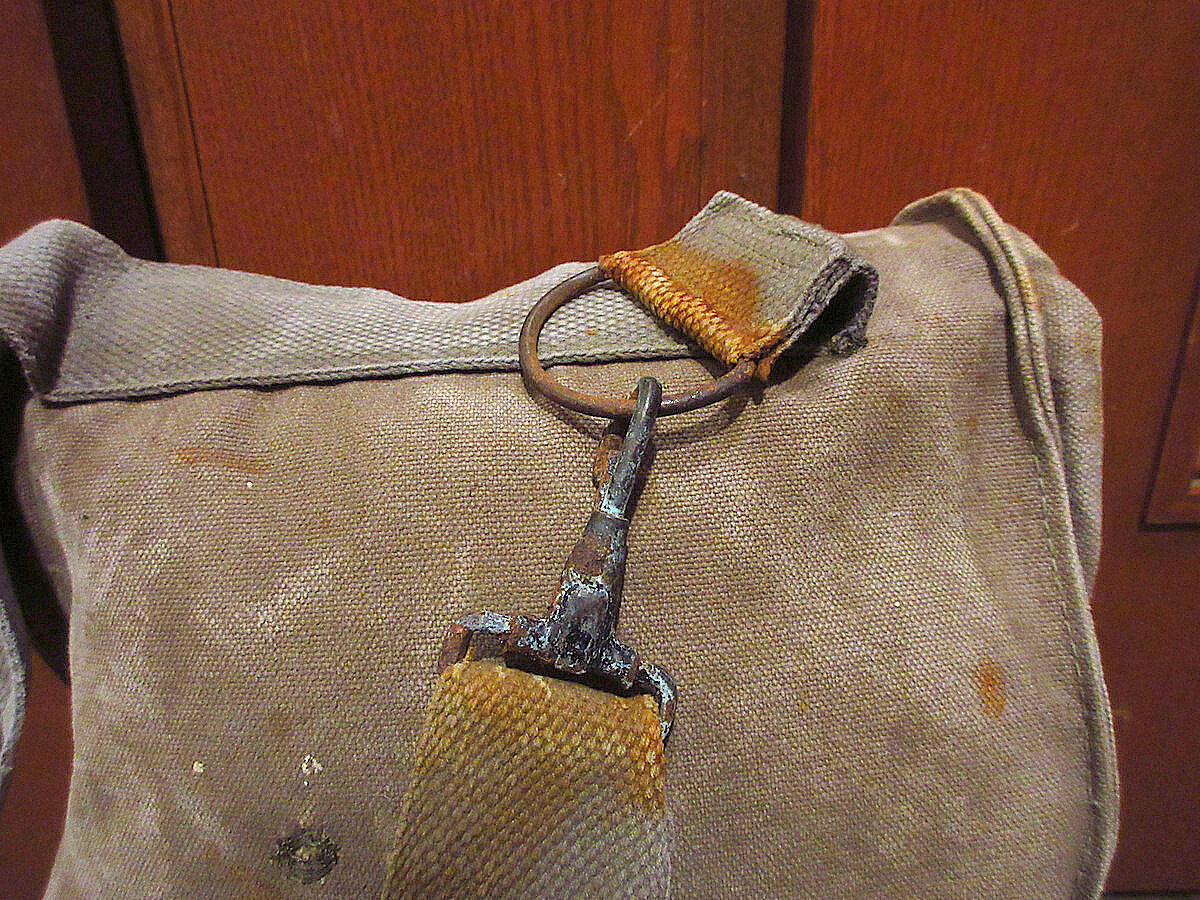 ビンテージ50's○U.S.NAVY ND MARK Vガスマスクバッグ○210720s5