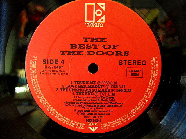 THE DOORS○THE BEST OF THE DOORS 2枚組elektra R-27