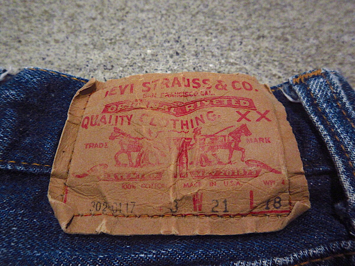 ビンテージ70's○Levi's 302-0117キッズカットオフデニムショーツ実寸