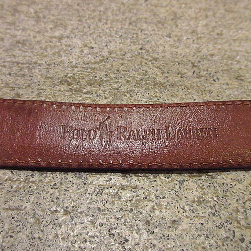 POLO RALPH LAURENアリゲーターベルト茶size 30○201205f1-blt