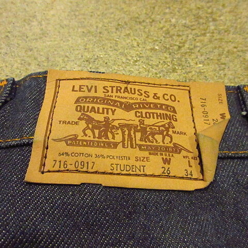 ビンテージ80's○DEADSTOCK Levi's 716-0917 W26 L34○201...