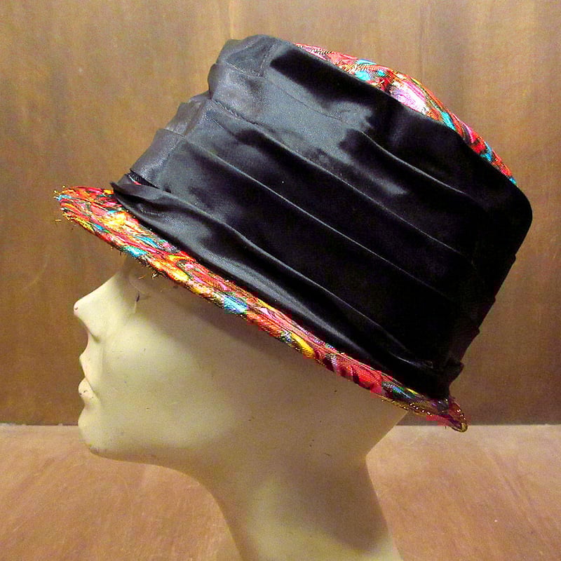 ビンテージ60's○総柄バケットハット○220922k2-m-ht-ot 1960sメンズ