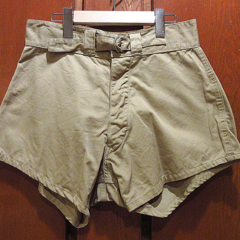 ビンテージ40's○U.S.NAVYスイムチノショーツW32○210521s1-m