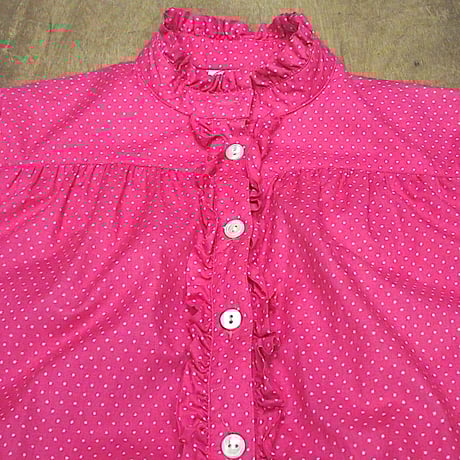 ビンテージ●laura ashleyベルト付きドット柄七分袖ワンピースピンクsize 12●250209z1-w-lsdrsローラアシュレイ水玉レディース古着