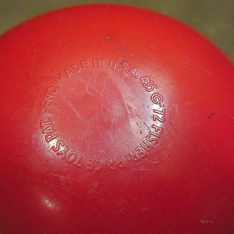 ビンテージ70's○FISHER PRICE Happy Apple○1970sフィッシャープ