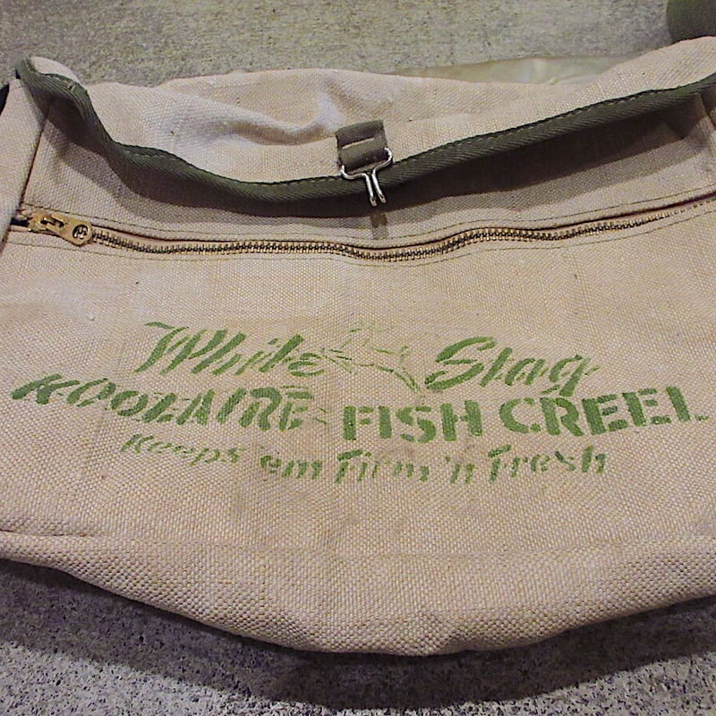 ビンテージ50's○White Stagフィッシングバッグ○211003r3-bag