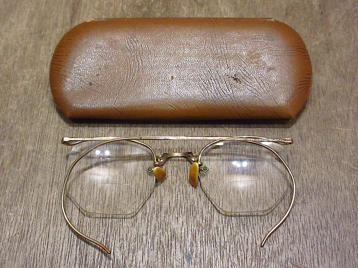 ビンテージ40's○ケース付きAmerican Optical 1/10 12KGF NUMO