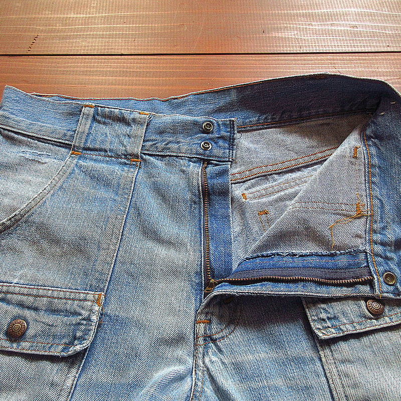 ビンテージ70's○Levi's BIG Eデニムブッシュパンツsize 実寸W82cm○23...