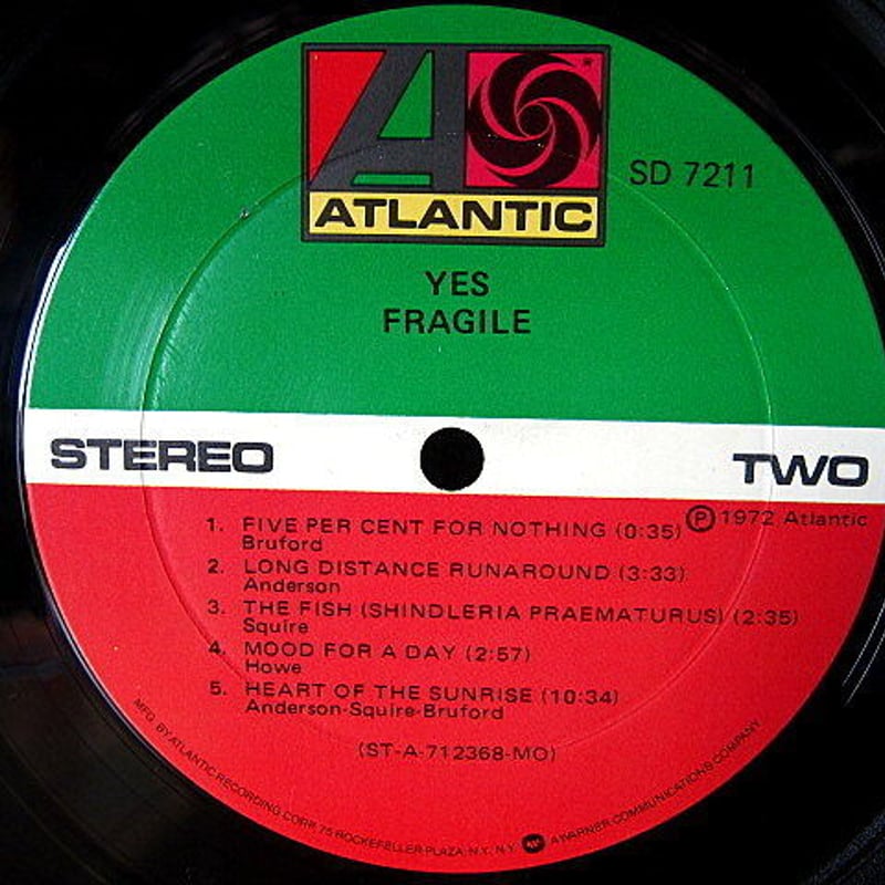 YES○FRAGILE ATLANTIC SD7211○201001t1-rcd-12-rkレ