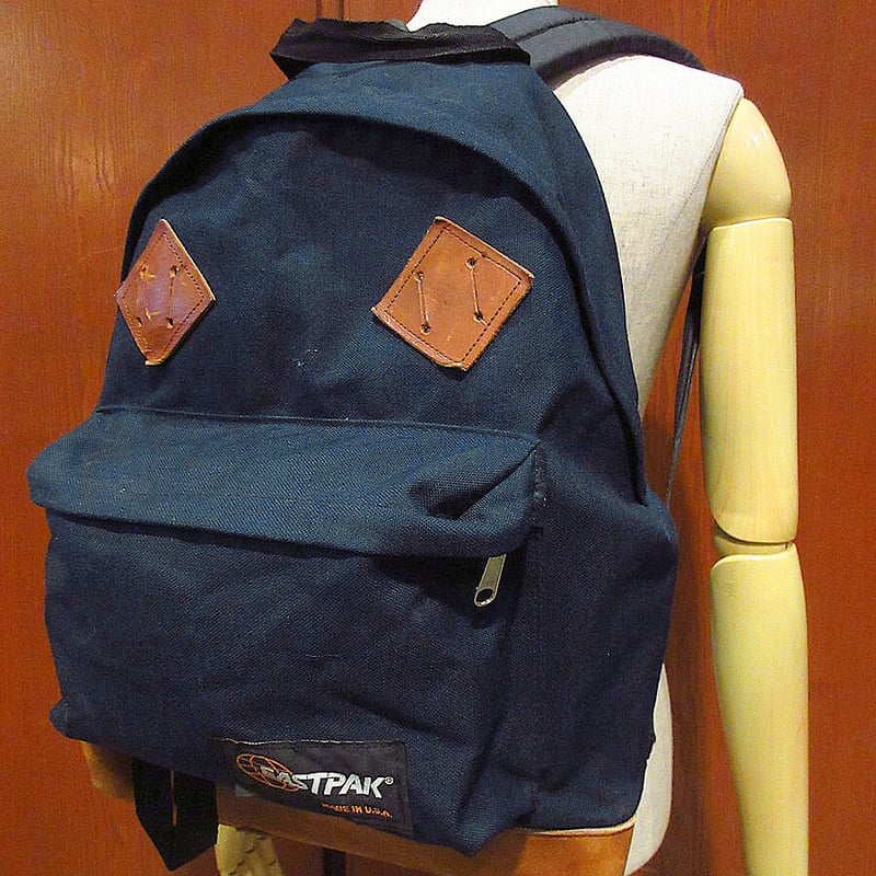 ビンテージ80's90's○MADE IN U.S.A.EASTPAKボトムレザーバック