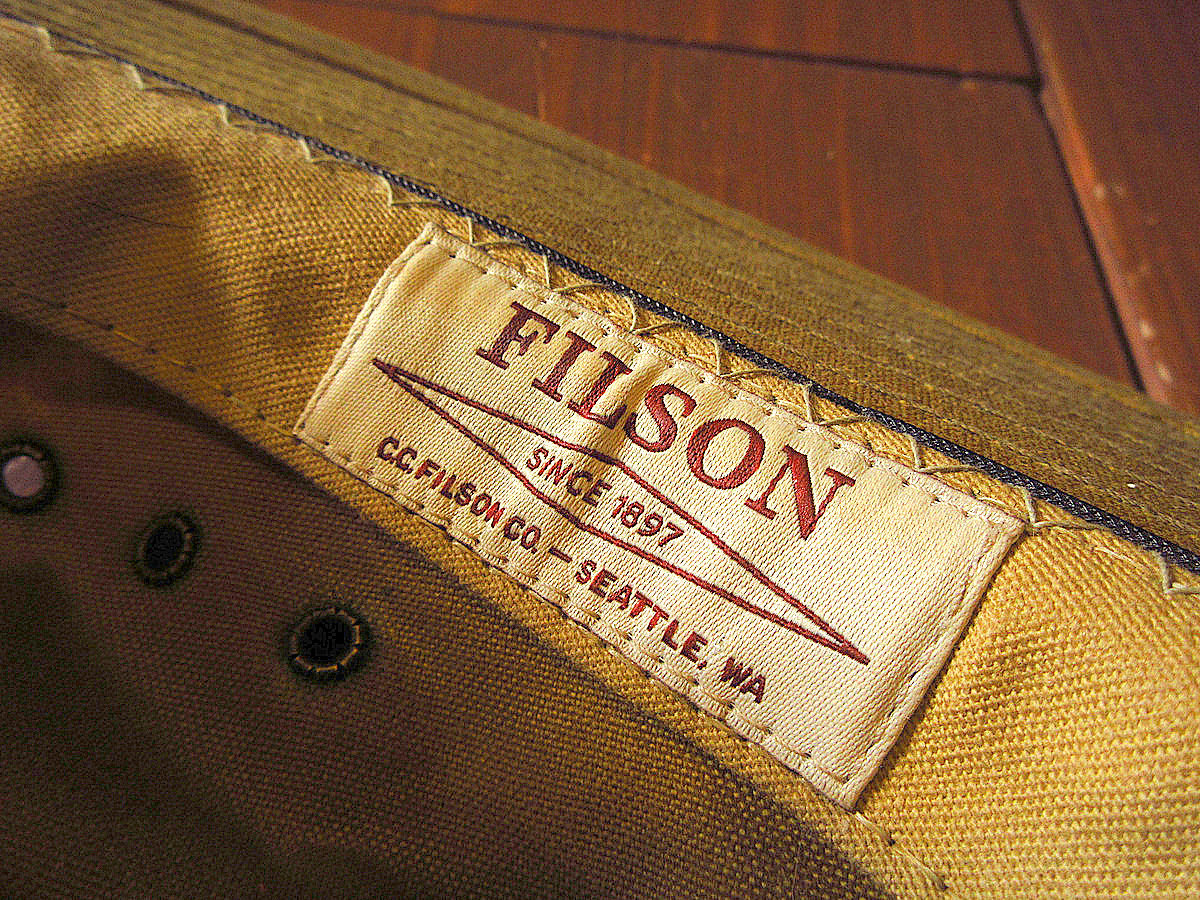 ビンテージ○FILSONオイルドパッカーハット○240301k5-m-ht-ot ビンテージ○FILSONオイルドパッカーハット○240301k5-m-ht-ot