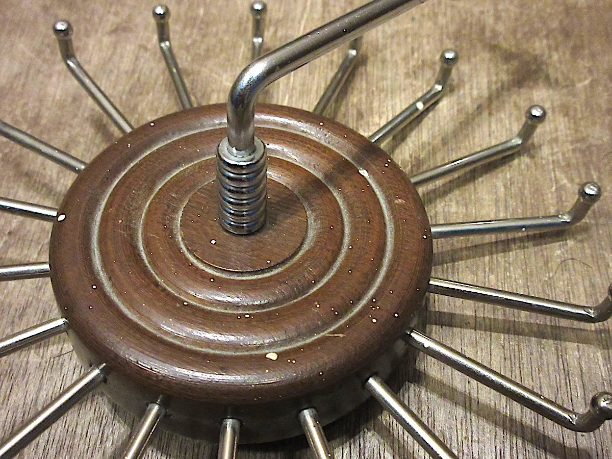 ビンテージ○ウッド×メタルネクタイハンガー○250521z5-otclct