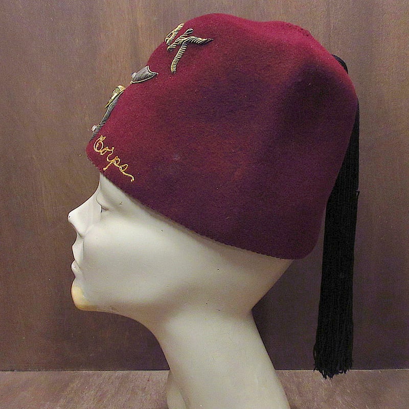 超レア！50s～秘密結社フリーメイソン32階級ハット帽子USAアンティーク