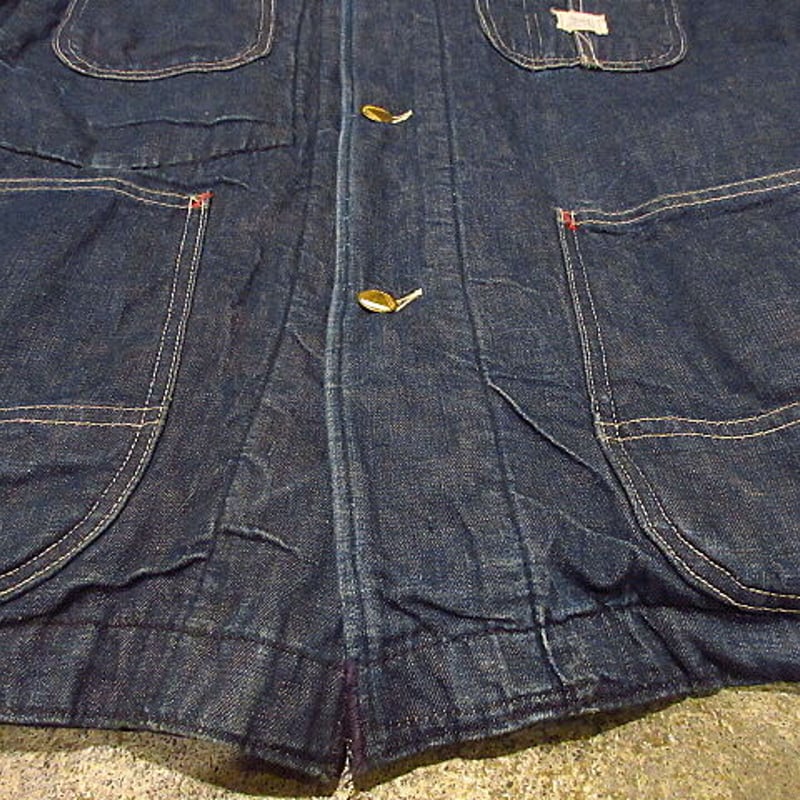 g*t様 USED　60s Sears デニムカバーオール 裏地付 S vint 60's Sears Lined Denim Coverall Jacket 60年代 シアーズ デニム