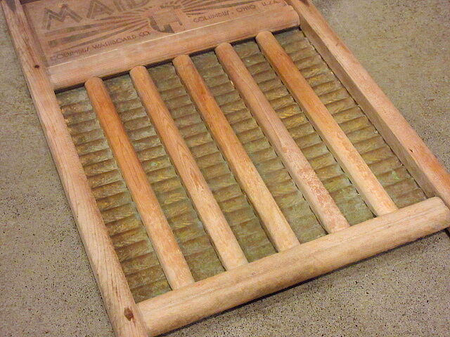 ウォッシュボード Maid-Rite Columbus Washboard ビンテージ○COLUMBUS WASHBOARD CO. MAID-RITE ウォッシュボード