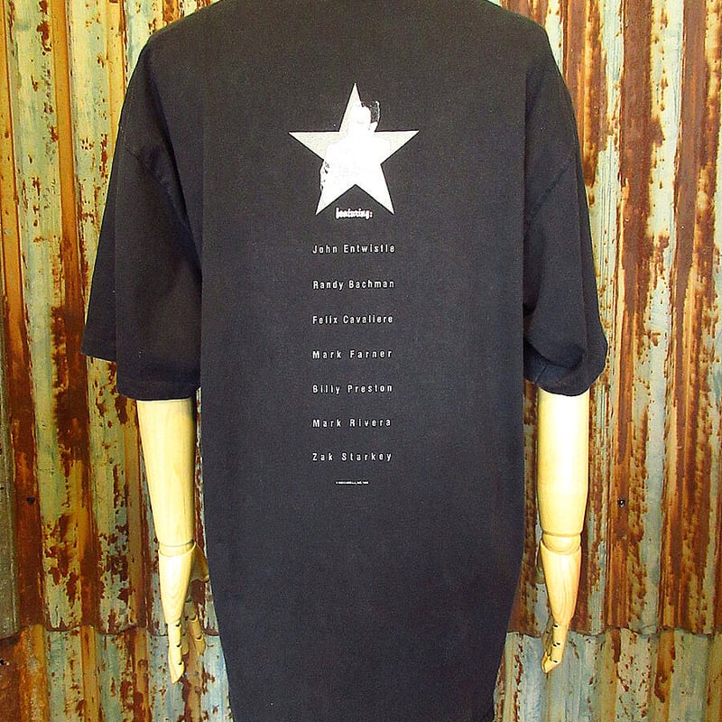 ビンテージ90's○RINGO STARR 1995年ワールドツアーTシャツ黒size XL○