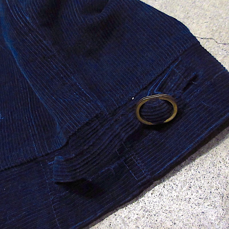 FFA ネイビー ファーマーズジャケット 100-40 FFAワッペン付きコーデュロイファーマーズジャケット紺size 100