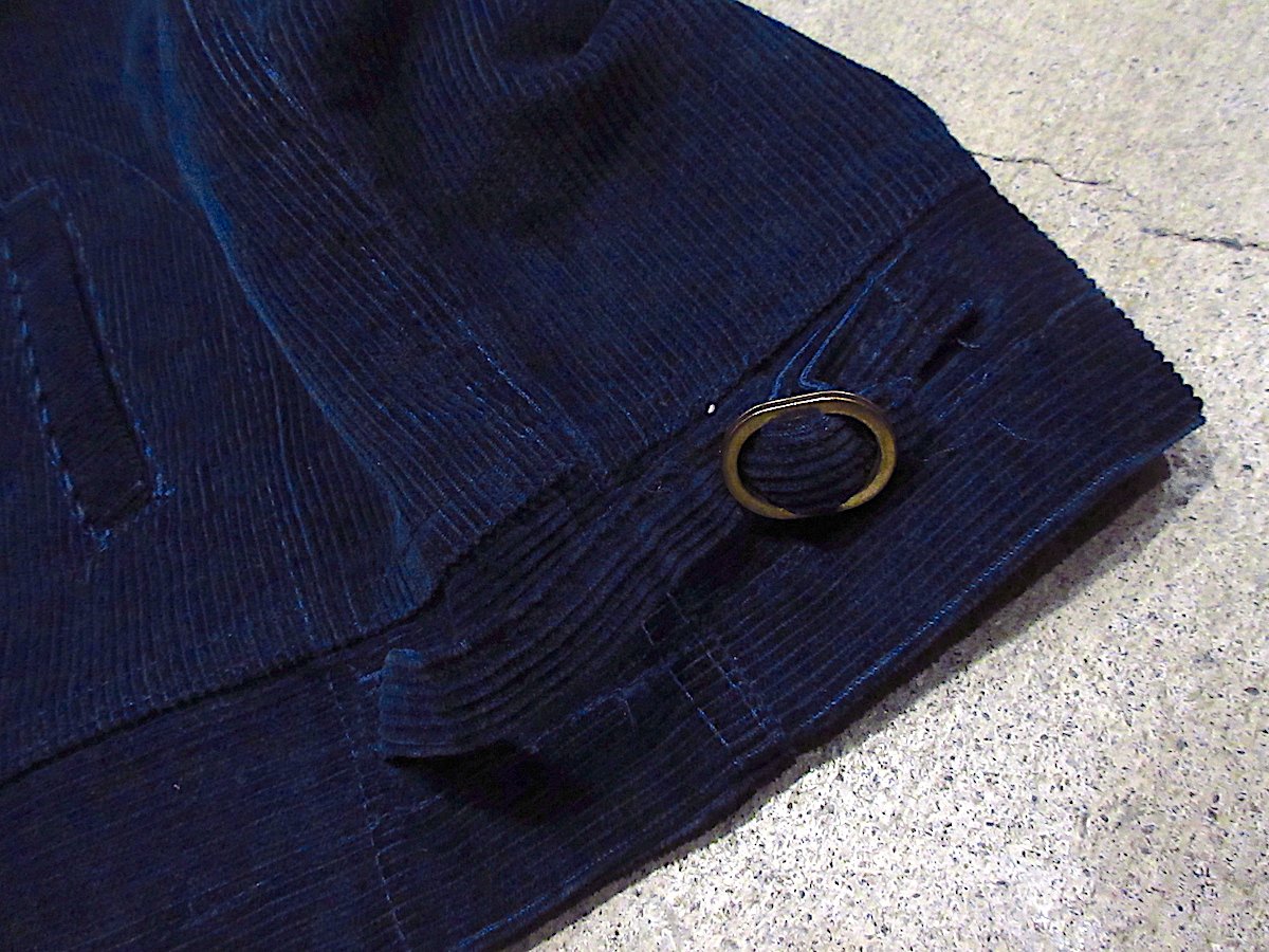 FFAワッペン付きコーデュロイファーマーズジャケット紺size 100-48