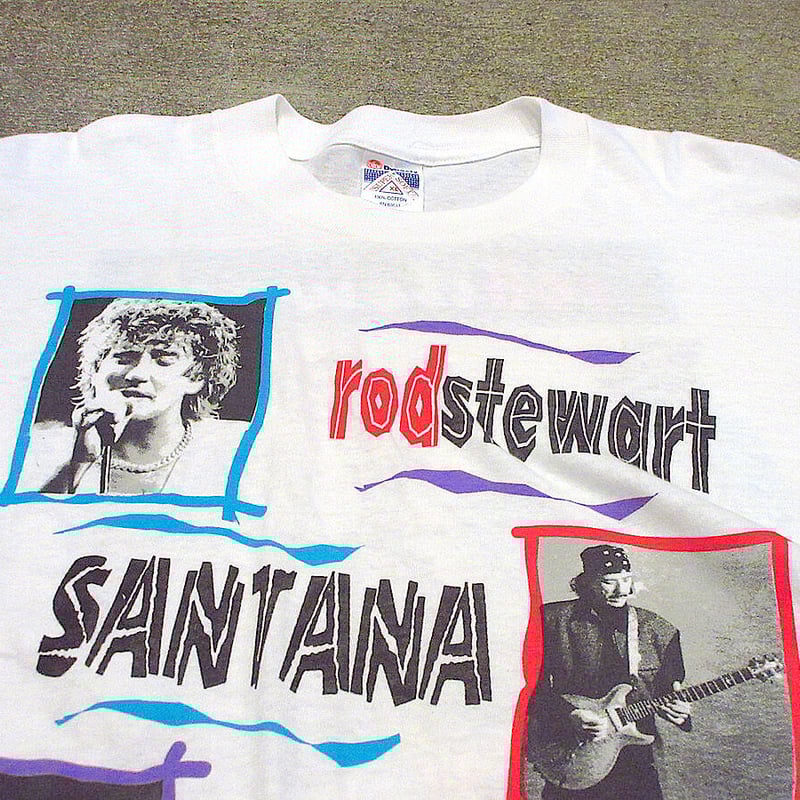 ビンテージ90's○DEADSTOCK rod stewart SANTANA JEFF BE