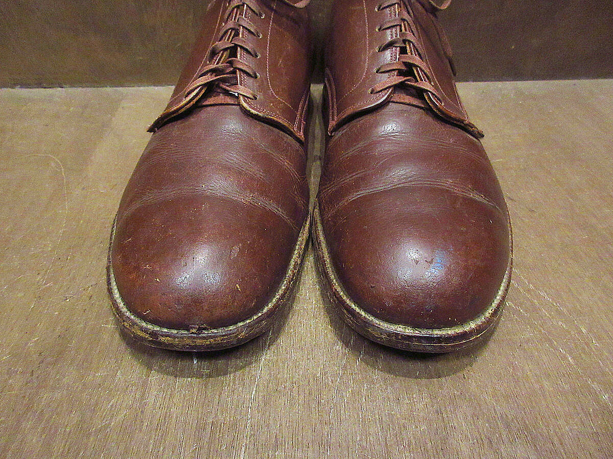 ビンテージ40's50's○U.S.NAVYサービスシューズ茶size 10 EE ビンテージ40's50's○U.S.NAVYサービスシューズ茶size 10 EE