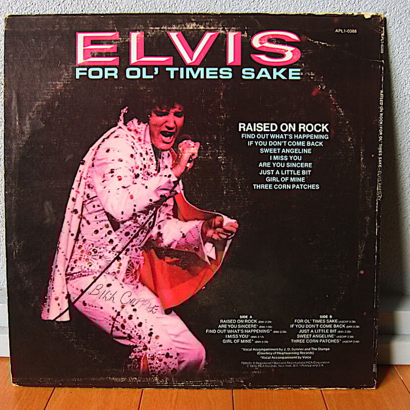 ELVIS PRESLEY○RAISED ON ROCK/FOR OL' TIMES SAKE ELVIS PRESLEY○RAISED ON ROCK/FOR OL' TIMES SAKE