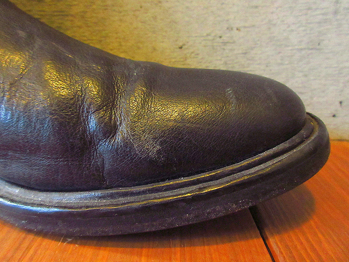 ビンテージ○TRAPPERサイドジップレザーブーツ黒 size 41○240304k3-m-b