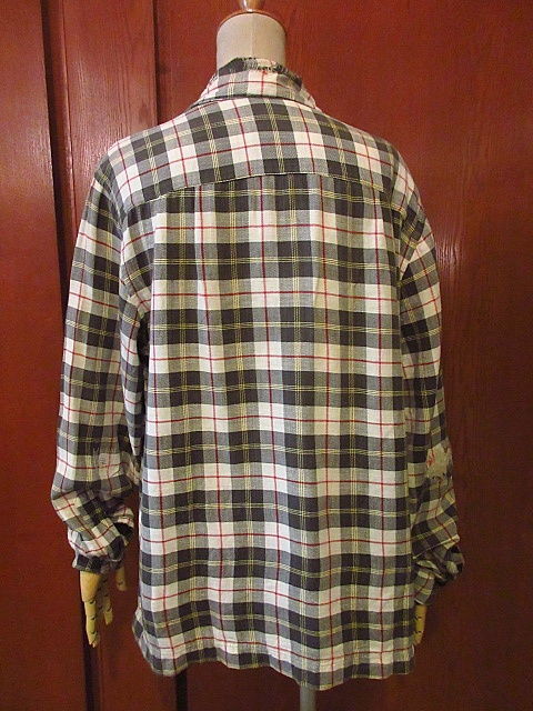 激レア ビンテージ 40s ハーフジップ フランネルシャツ ビンテージ40's○Rogue-Shirtチェックプルオーバーネルシャツ
