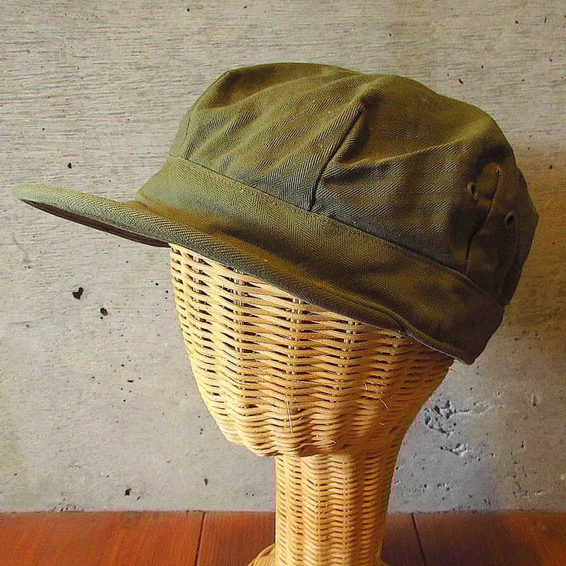40s usarmy hbt ヘリンボーン ツイル　ワークキャップ 40s usarmy hbt ヘリンボーン ツイル ワークキャップ 帽子