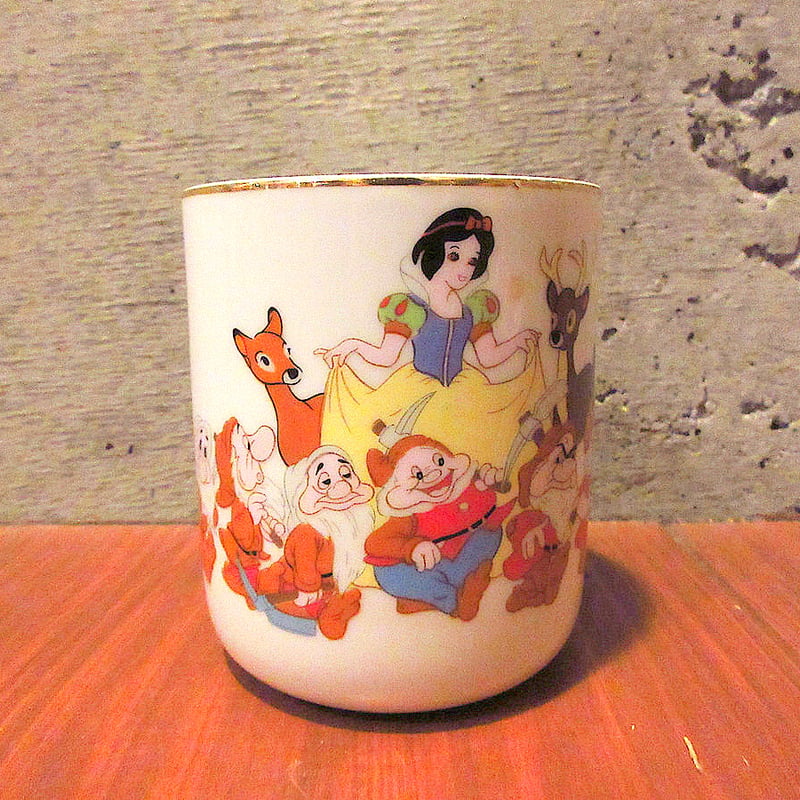 ビンテージ○Disney白雪姫マグ○240102k2-tbwrレトロマグカップ