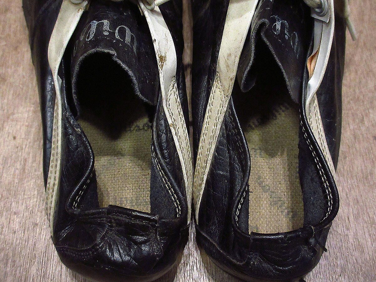 ビンテージ~60's○Wilsonレザーベースボールスパイク黒size 10 ビンテージ~60's○Wilsonレザーベースボールスパイク黒size 10