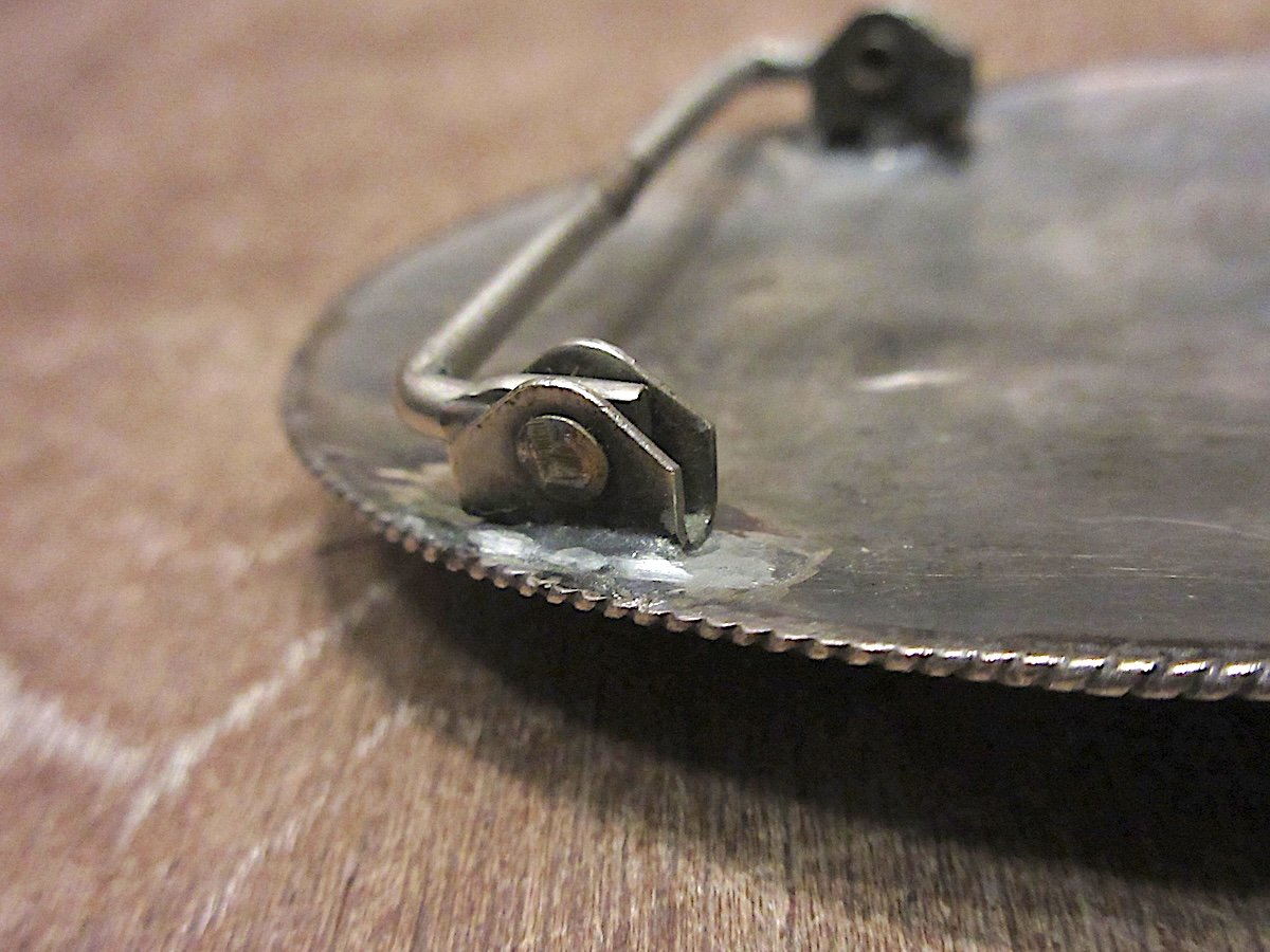 ビンテージ○ターコイズシルバーバックル○250622z3-otaccメキシカン