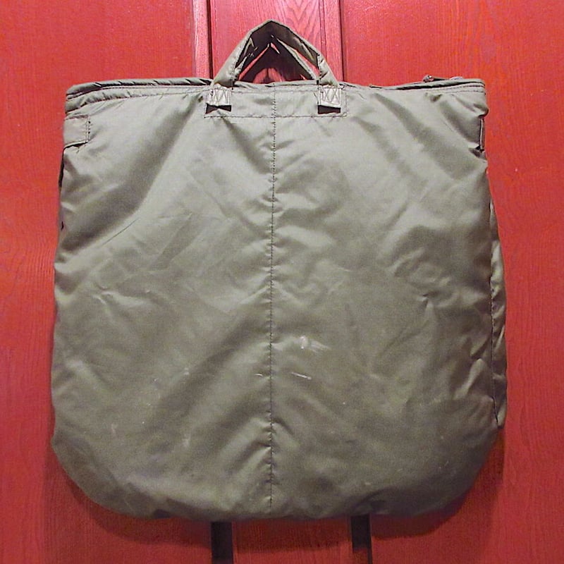 80's ヴィンテージ ヘルメットバッグ 80s 80年代 アメリカ軍 ミリタリー カーキ バッグ | ビンテージ