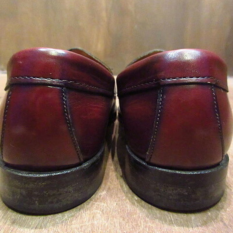 ビンテージ○G.H.BASS&CO.ペニーローファー赤茶9 1/2 B ビンテージ○G.H.BASS&CO.ペニーローファー赤茶9 1/2 B