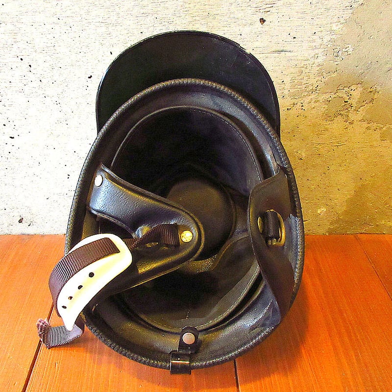 ビンテージ60's○BUCO PROTECTORバイザー付きハーフヘルメット白 ビンテージ60's○BUCO PROTECTORバイザー付きハーフヘルメット白