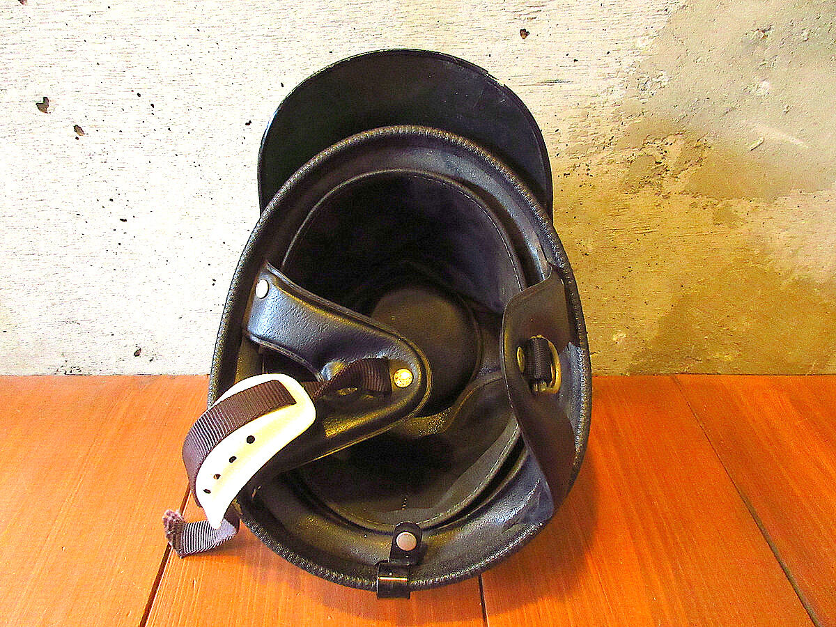 ビンテージ60's○BUCO PROTECTORバイザー付きハーフヘルメット白