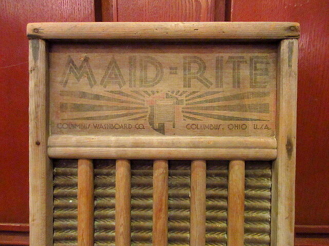 ビンテージ○COLUMBUS WASHBOARD CO. MAID-RITE ウォッシュボード