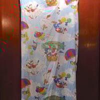 ビンテージ80's●ディズニー総柄ベッドシーツsize 約175cm×約93cm●250422m4-fbrミッキーマウス生地インテリア雑貨