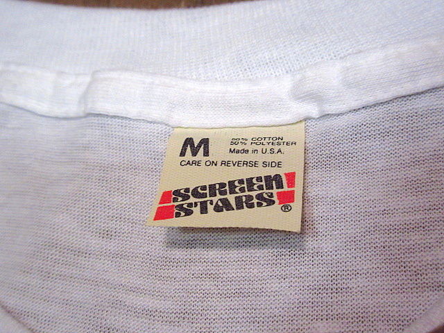 ビンテージ80's○DEADSTOCK LIVE AID両面プリントTシャツ白M○200809