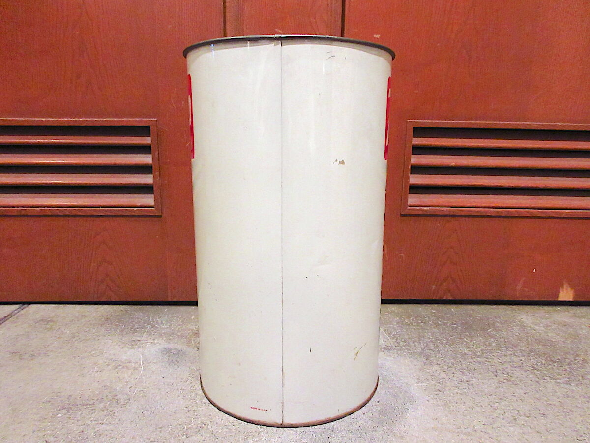 ビンテージ70's○7UPトラッシュ缶○211025r9-otclctゴミ箱インテリア