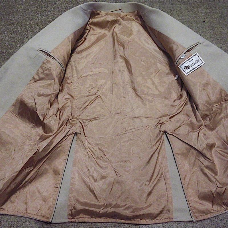 【美品】70'80'ヴィンテージスリーピーススーツ 2B 3P サイズA5 ビンテージ70's○KG mens store 2Bスーツスリーピースベージュ