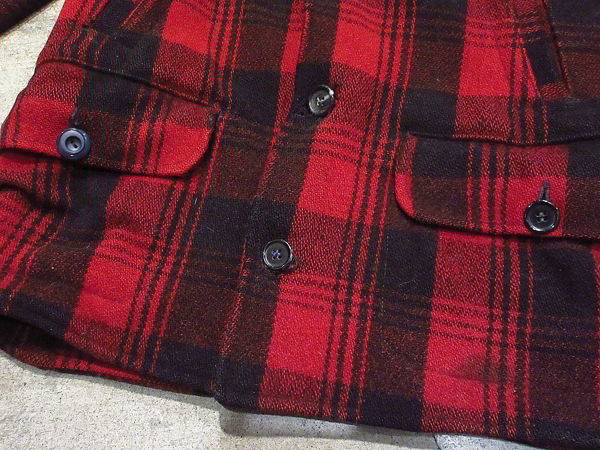 ビンテージ30's40's○DRYBAKチェックウールハンティング ビンテージ30's40's○DRYBAKチェックウールハンティング