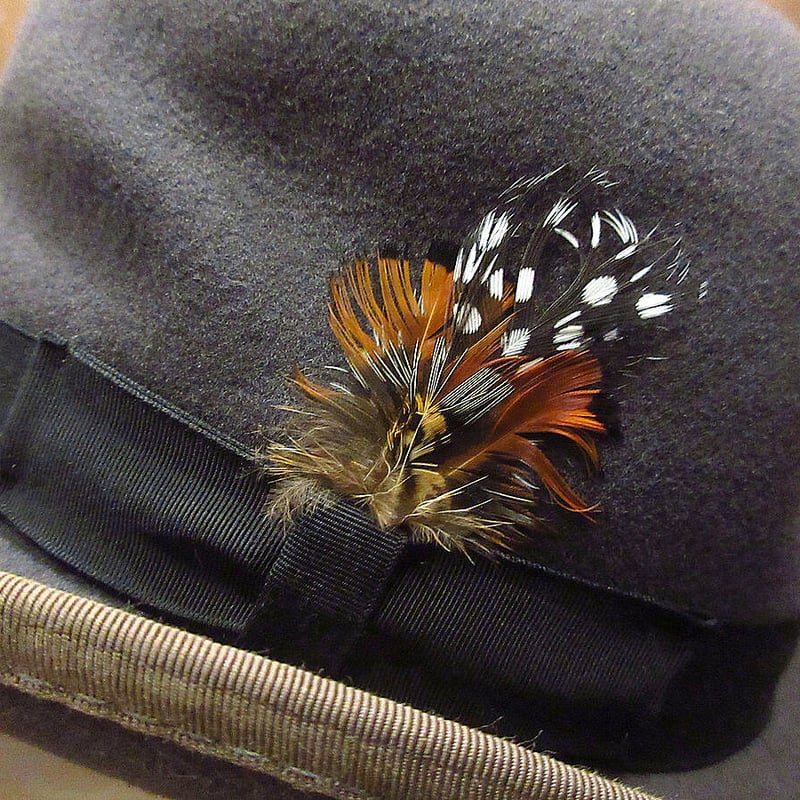 ビンテージ○STACY ADAMSボーラーハットグレーS○210818i3-m-ht-flt