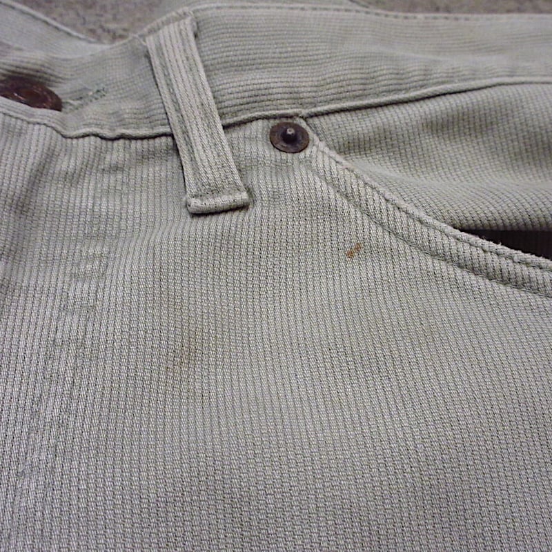 ビンテージ60's○Levi's 519ピケBIG Eグレー実寸W81cm○220420i5-
