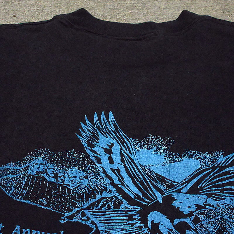 ビンテージ90's○3D EMBLEM HARLEY-DAVIDSONプリントTシャツ黒siz