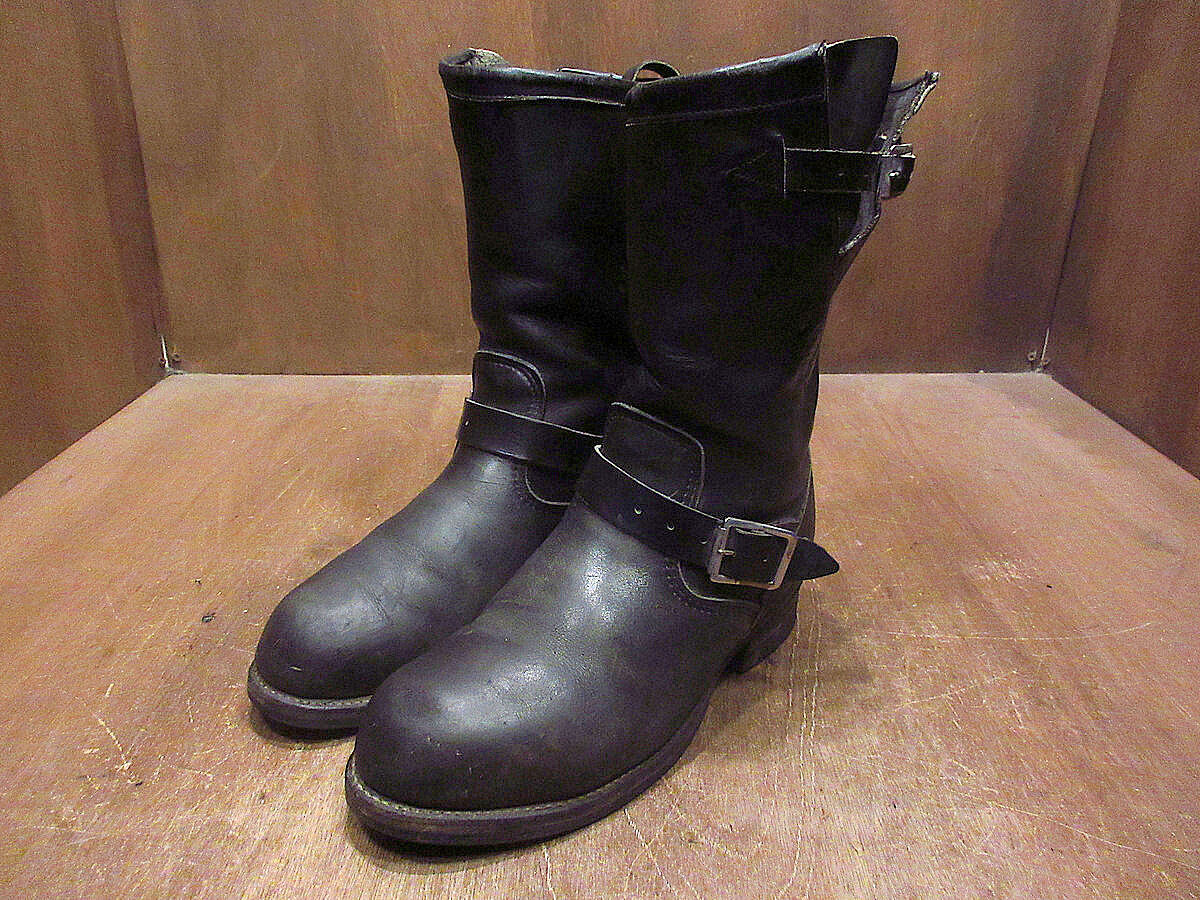 ビンテージ90's○CHIPPEWAエンジニアブーツ黒size 7 1/2 EE○230328